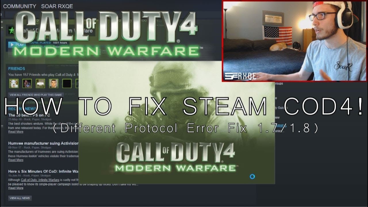 HOW TO FIX STEAM COD4! (Steam Version 1.8 Bug Fix! | CoD4x 21.1 2022 UPDATE)