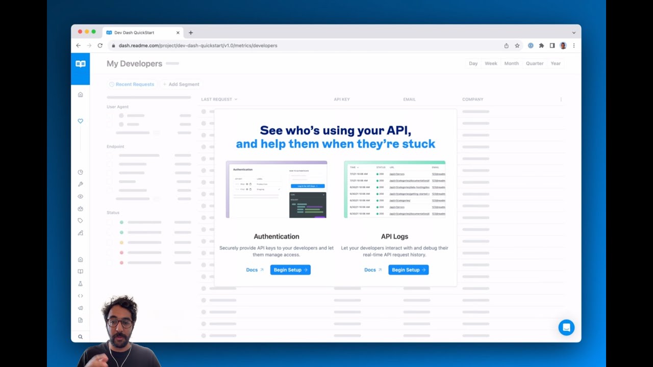 Developer Dashboard Quick Start 📊 🌱