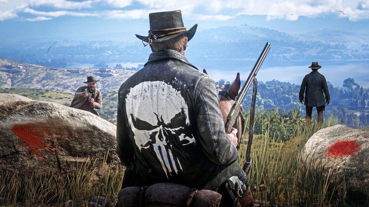 Red Dead Redemption 2 &mdash; Скрытные убийства и динамичный геймплей (без получения урона)