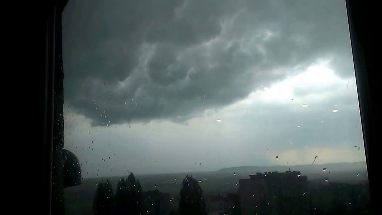 Scary rain storm Bulgaria Stara Zagora