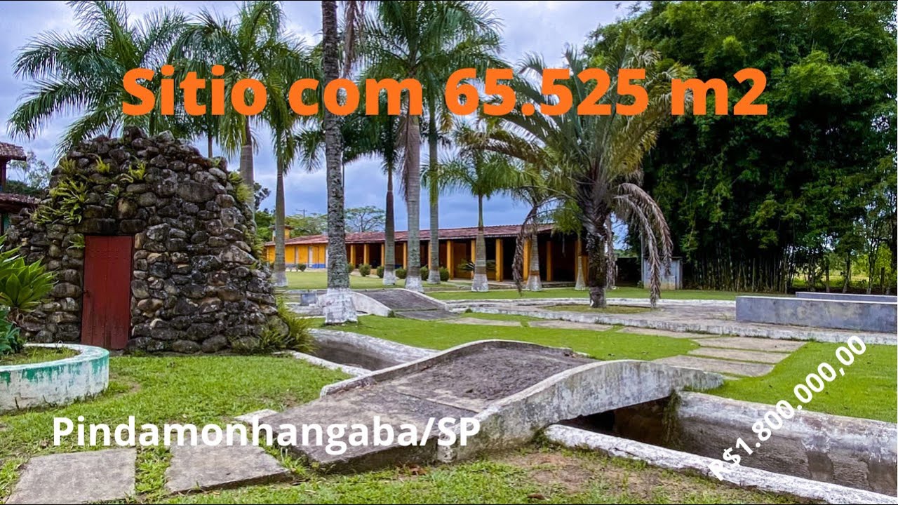 Sítio cinematográfico com 65.525 m2 e casa sede com 10 suítes