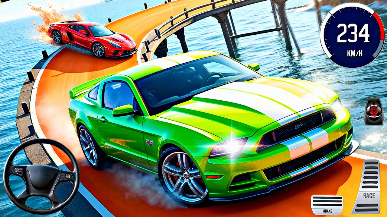 Mega Ramp Car Stunt Master Simulator - GT Impossible Car Stunts 2025 : Android Gameplay #3