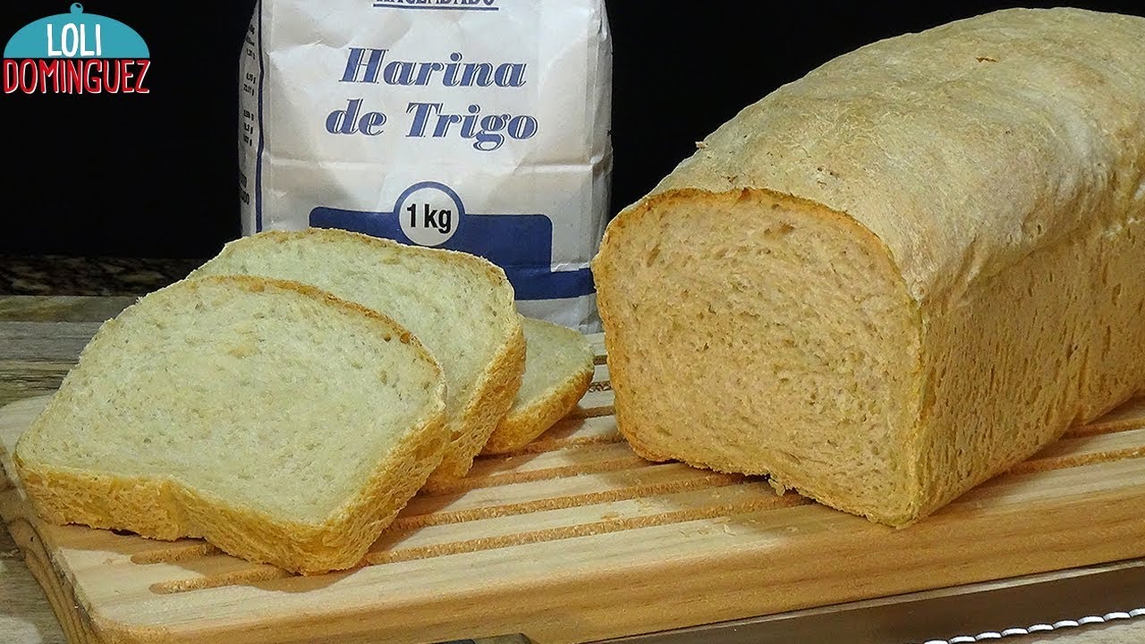 PAN DE MOLDE CASERO CON HARINA COMÚN, FÁCIL. Loli Domínguez - Recetas paso a paso, tutorial