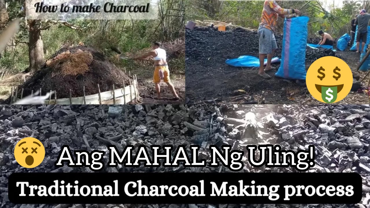 How to MAKE CHARCOAL - Village life in Guimaras Island Phil's./ Traditional Charcoal Making process