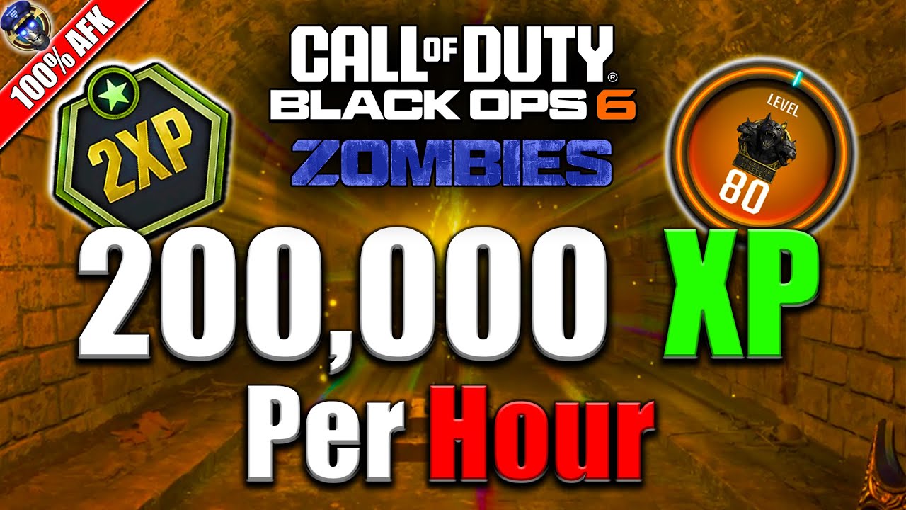 AFK 200,000 XP Every Hour This 2XP Weekend! (Black Ops 6 Zombies Glitch)