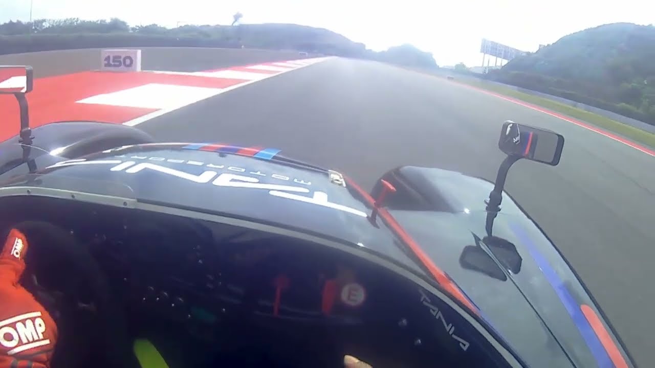 Holding on to my dear life with a loose helmet
