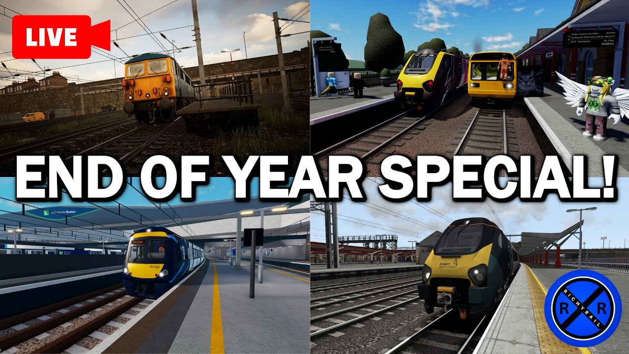 LIVE! - End of Year Special! - Train Sim World 5, Roblox & More!