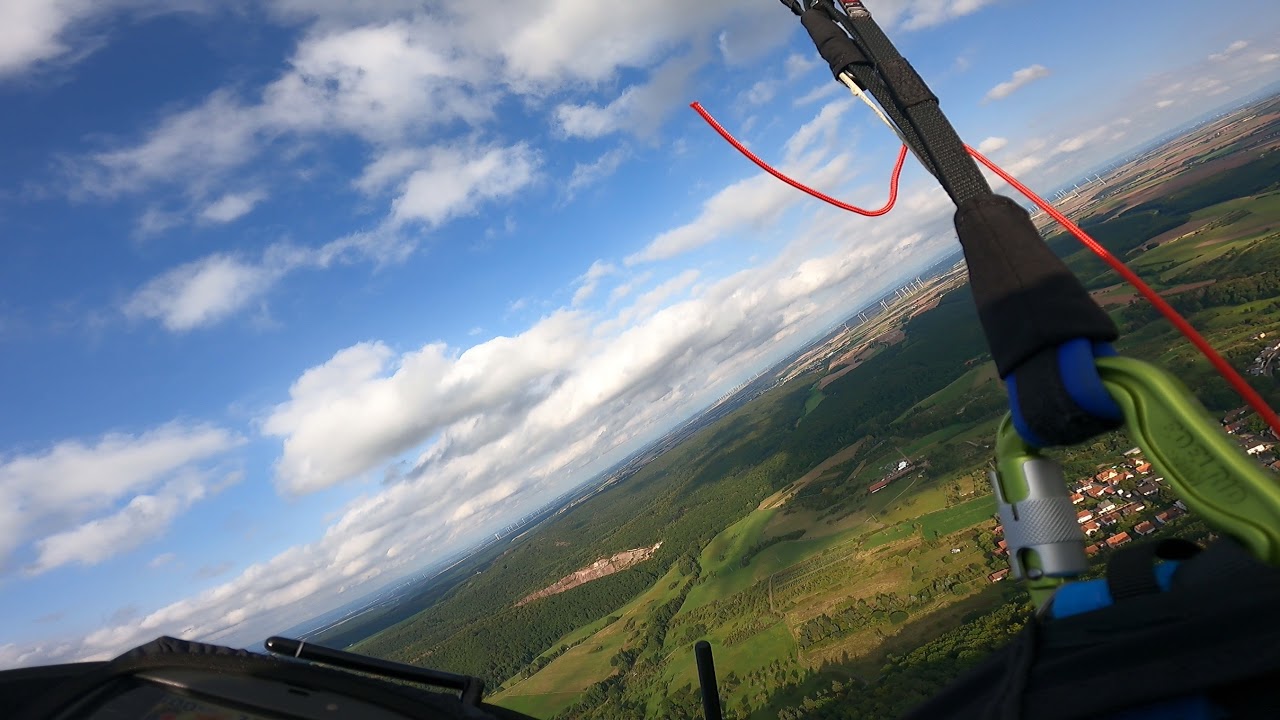 Paragliding | Gleitschirmfliegen bei Abendthermik am Donnersberg - September 2021 (Teil 1)