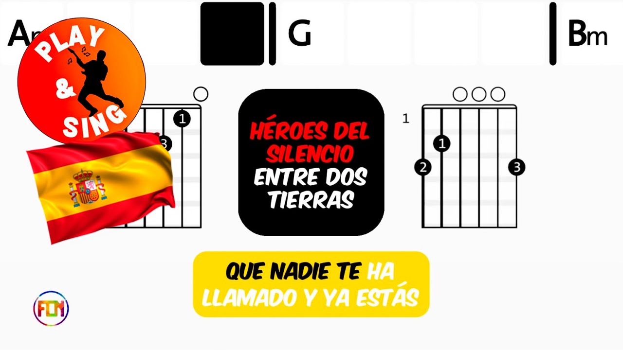 H&eacute;roes del Silencio - Entre dos tierras | Scrolling Guitar Chords & Lyrics