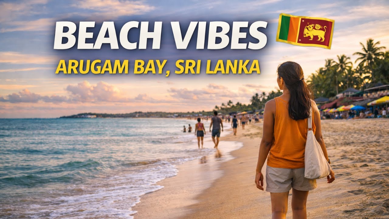 Walking Arugam Bay Sri Lanka | Beach Sunset Walk ft Shruti