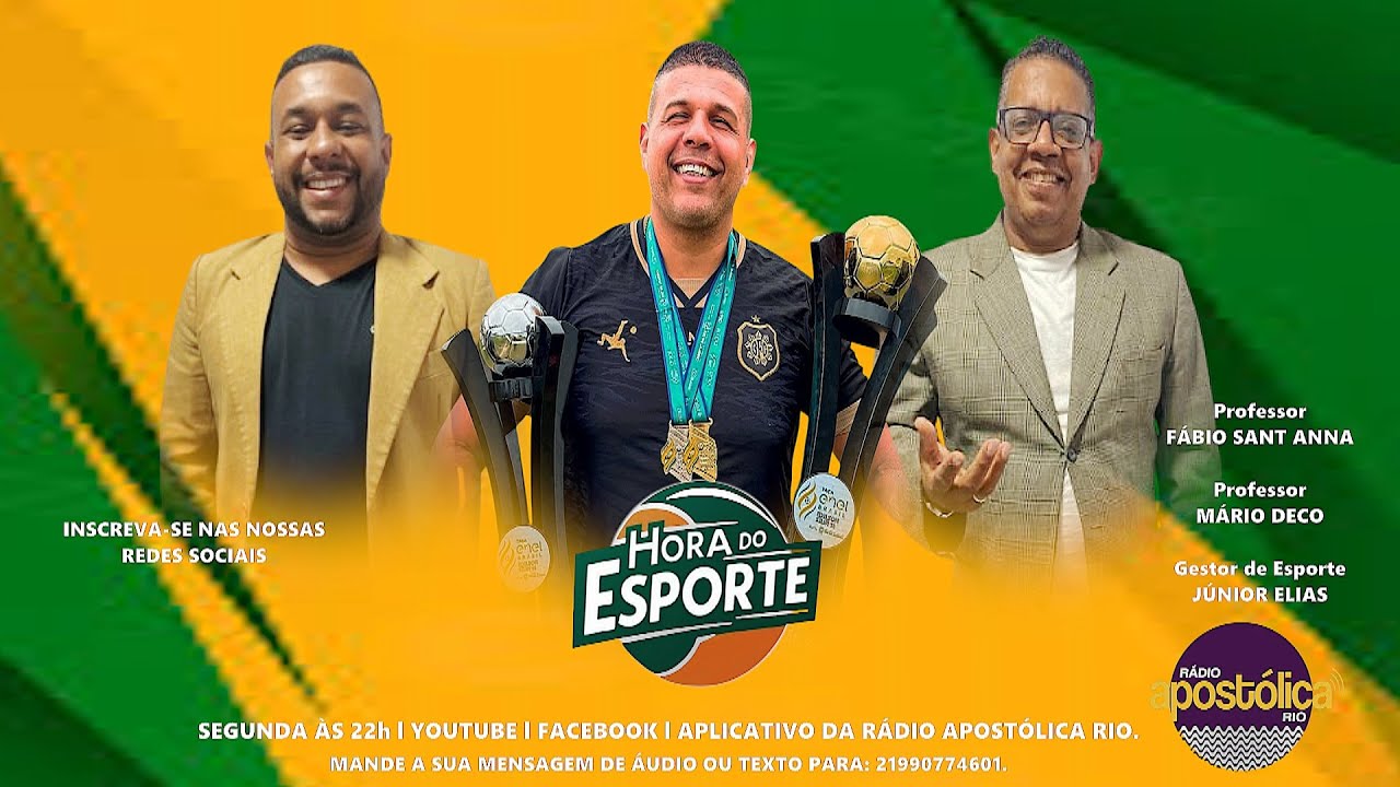 PROGRAMA HORA DO ESPORTE I CONVIDADO ESPECIAL: JÚNIOR ELIAS/GESTOR DE ESPORTE.