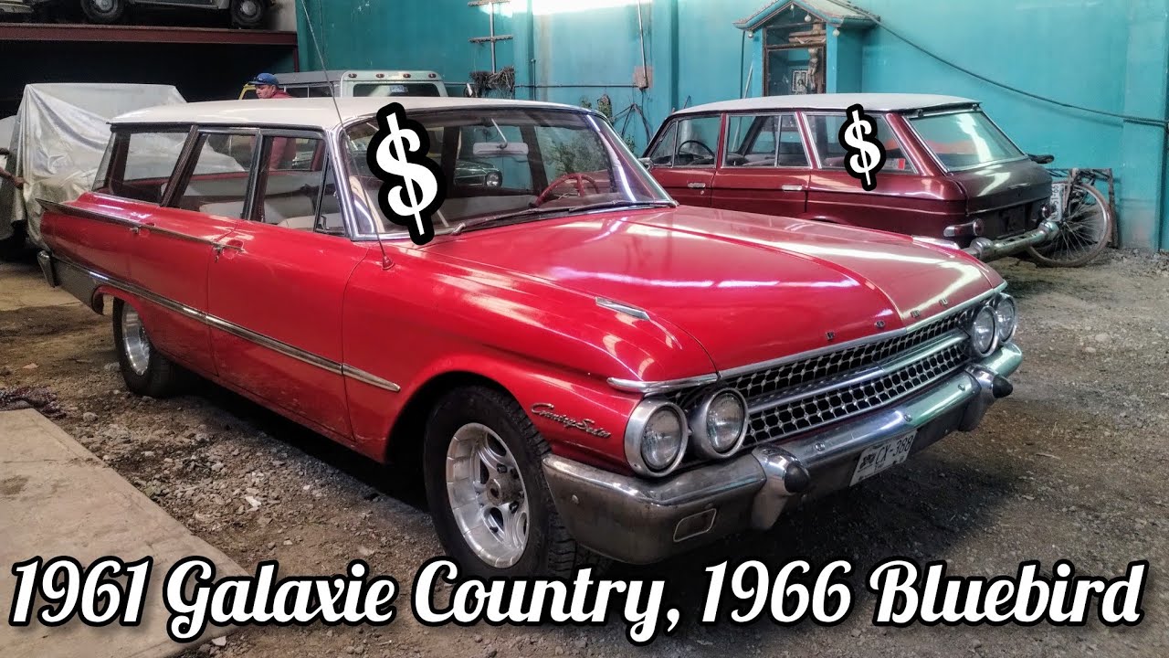 1961 Ford Galaxie Country Sedan en Venta $$$, 1966 Datsun Bluebird Guayin $$$, 1980 VW Caribe $$$.