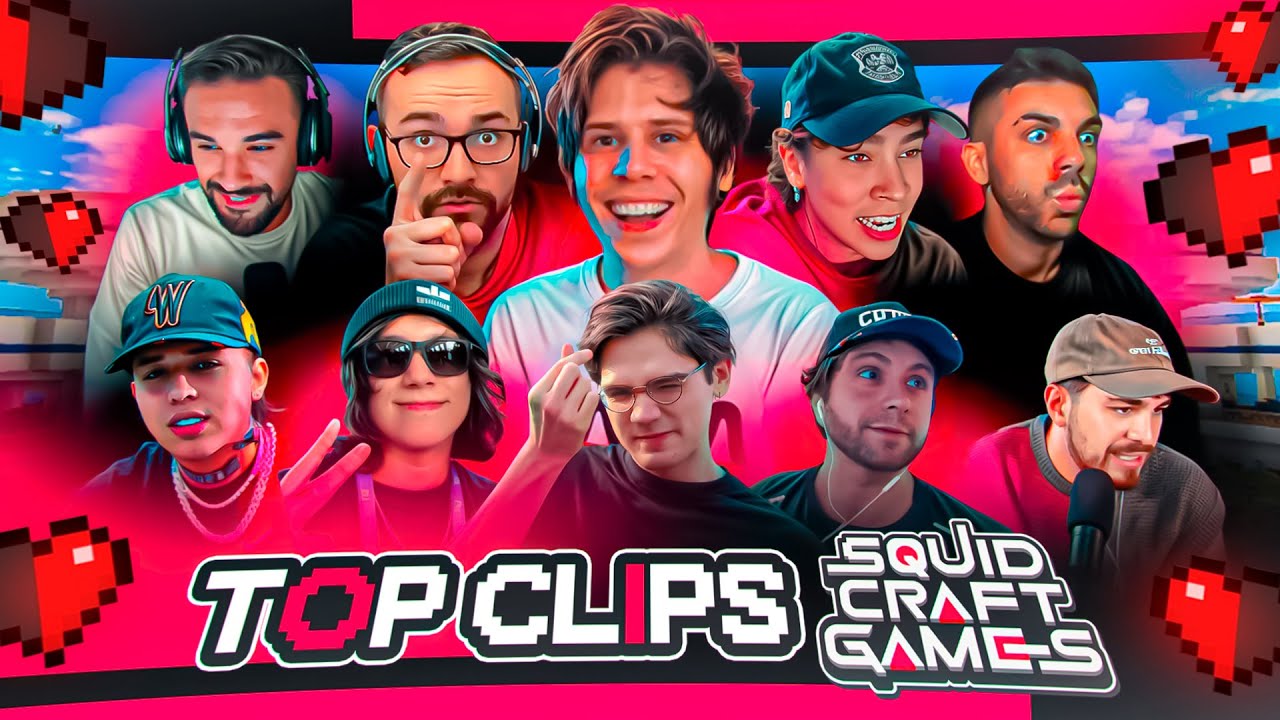 TOP CLIPS SQUID CRAFT GAMES 4  🦑😂 | AURON, RUBIUS, ILLOJUAN, WESTCOL, SPREEN , VEGETTA, EL MARIANA