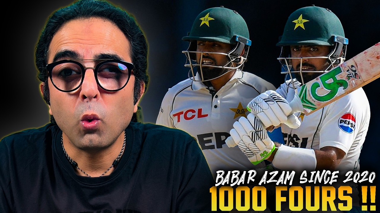 Babar Azam becomes first batter to hit 1000 fours in International cricket in 2020s 🇵🇰🏏