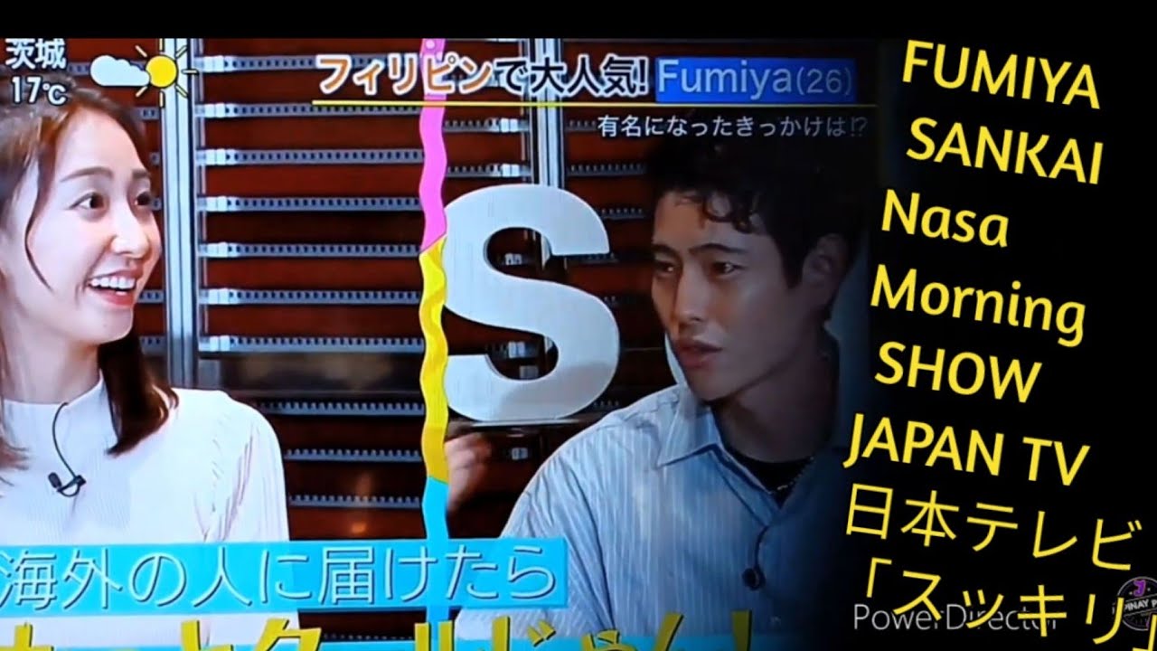 FUMIYA  SANKAI NASA CHANNEL4 MORNING TV SHOW JAPAN ,