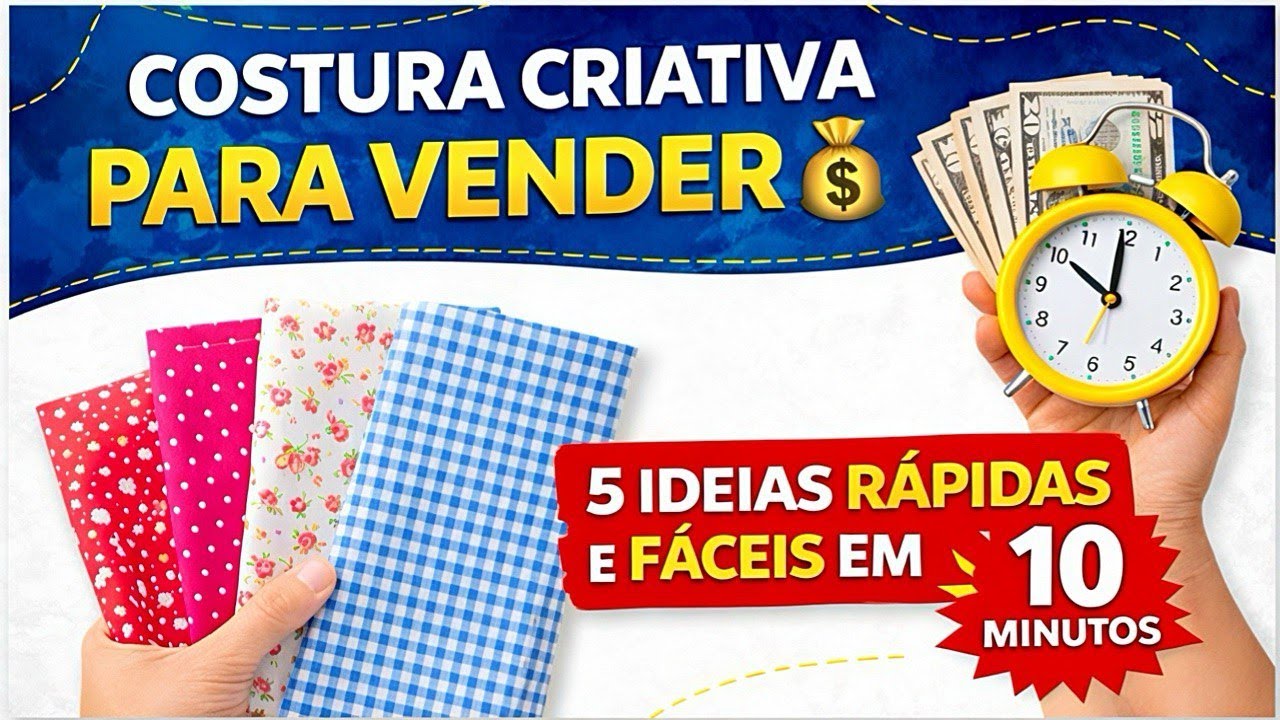 5 Ideias de Costura Fácil para Vender 💰 | Faça em Apenas 10 Minutos