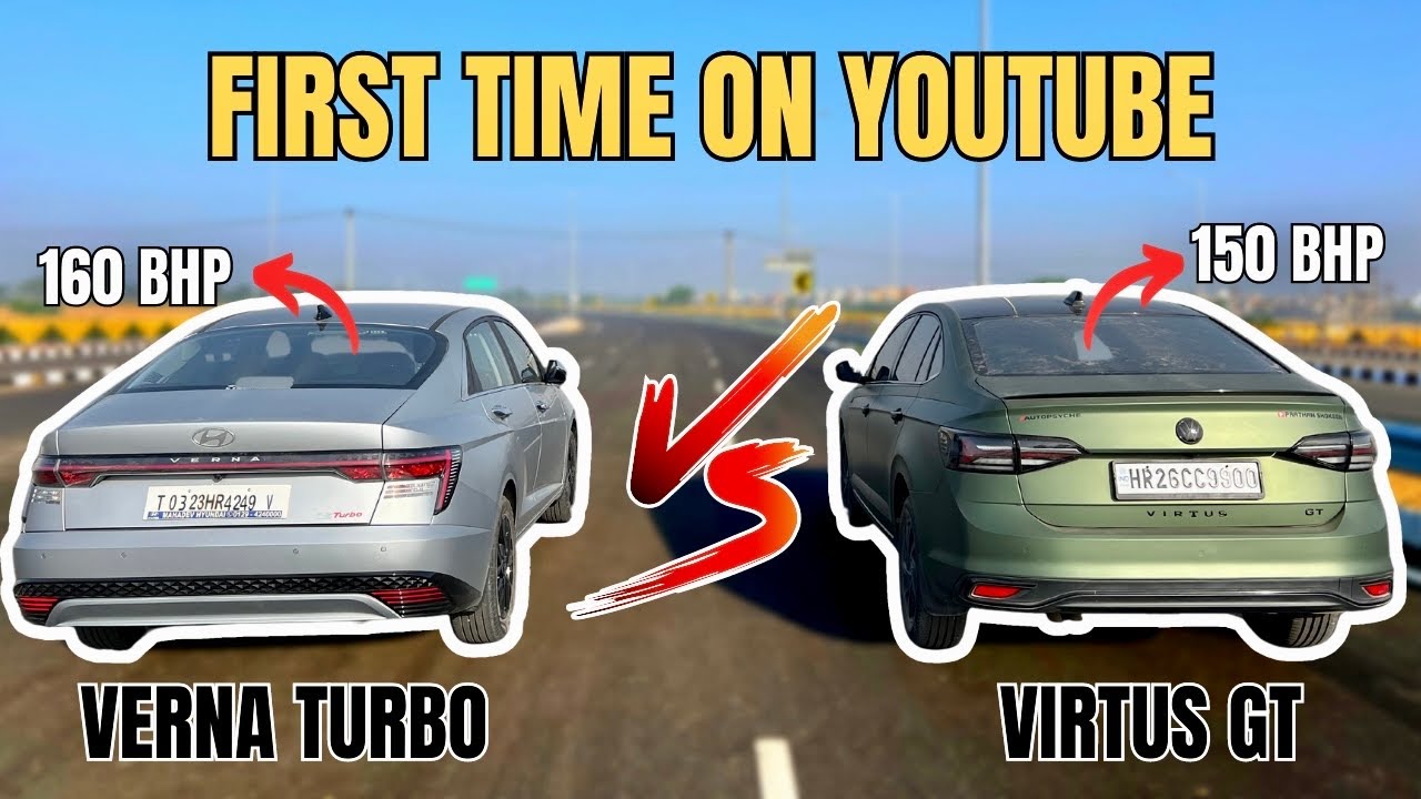 VERNA 1.5 TURBO VS VIRTUS GT : DRAG RACE🔥