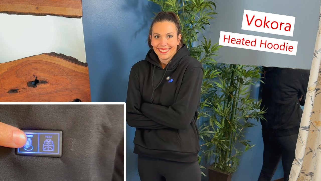 Vokora Heated Hoodie, 6 zone heating warm and comfy hoodie! #hoodie #heated #winterwear