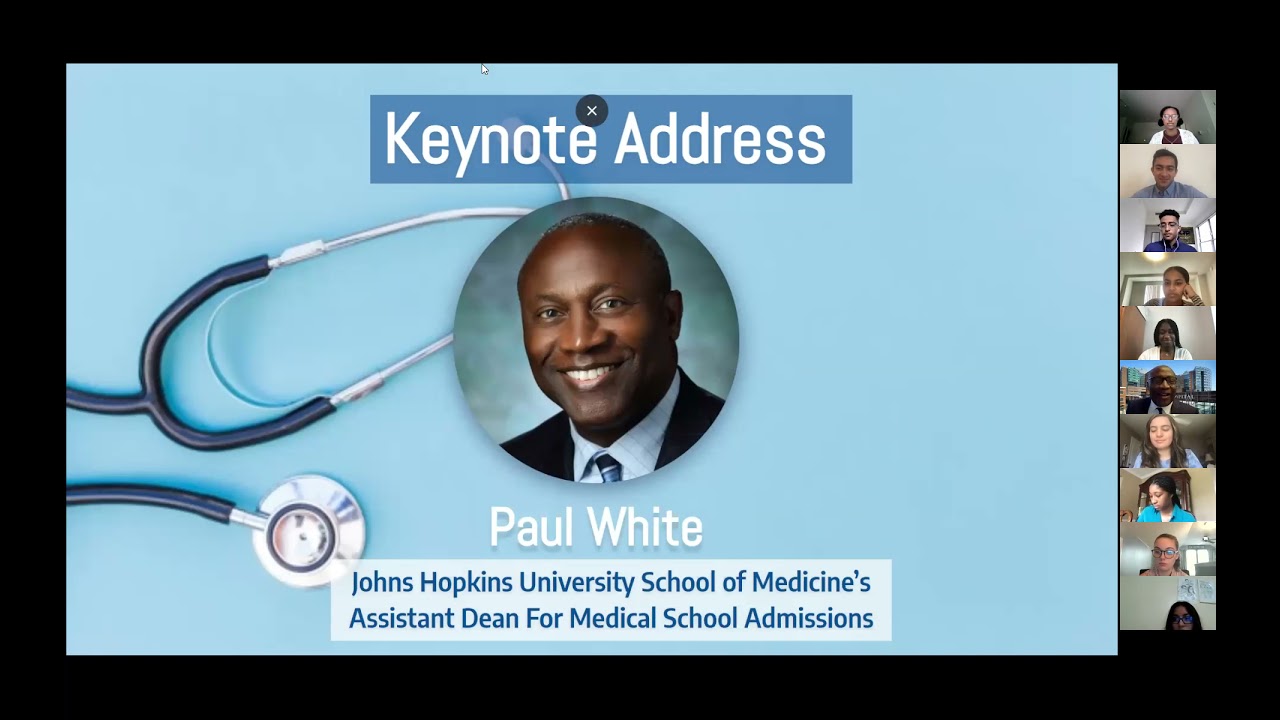 JHU SNMA Maps 2021 Pre-Med Conference Part 1: Introduction and Keynote Address