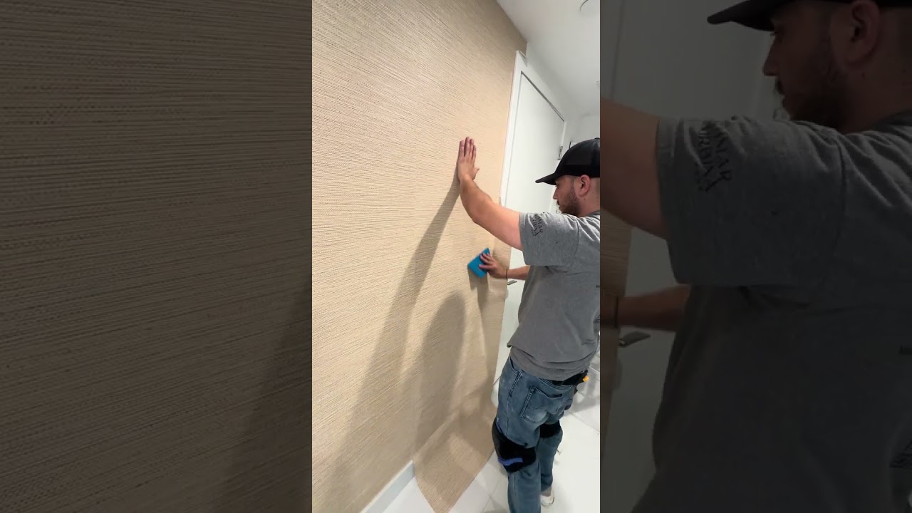 How To Install Vinyl Wallpaper: A Condo Hallway Tutorial