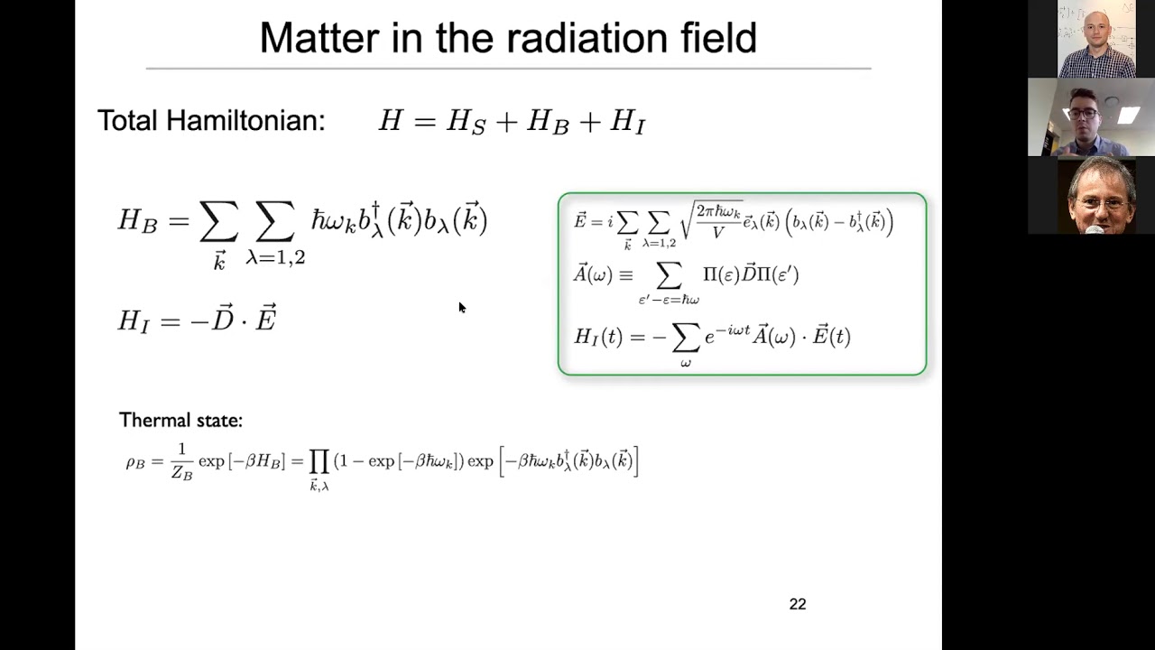 2020 12 01 NITheP Mini School Introduction to open quantum systems Lecture 5