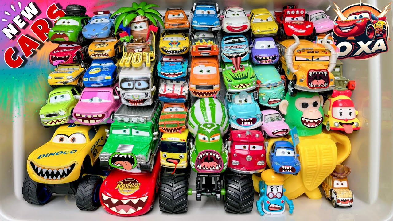 Disney Pixar Cars Unboxing Review | Lightning McQueen, Tow Mater, Chick Hicks, Sally Carrera, Cruz