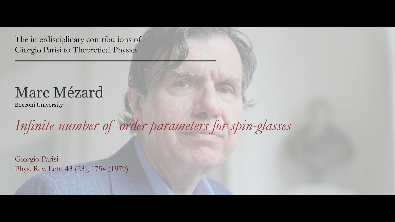 Marc Mézard - Infinite number of order parameters for spin-glasses
