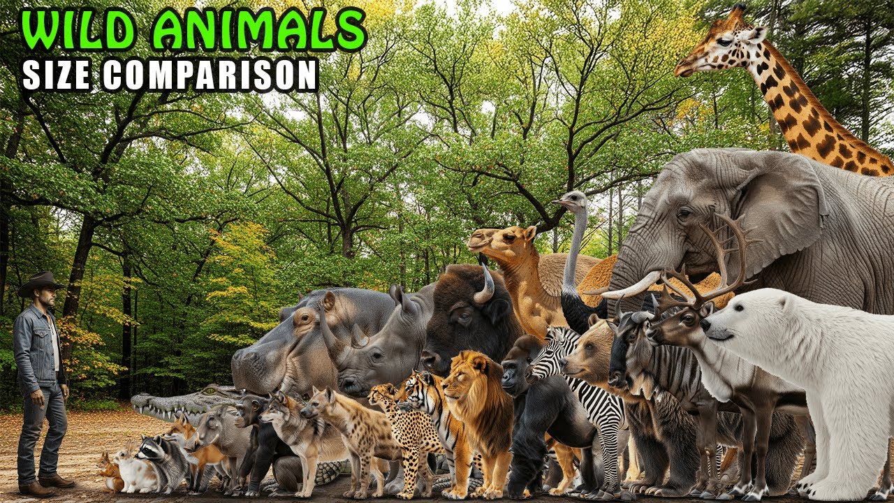 Wild Animal Size Comparison | Animal Size Comparison Dreams