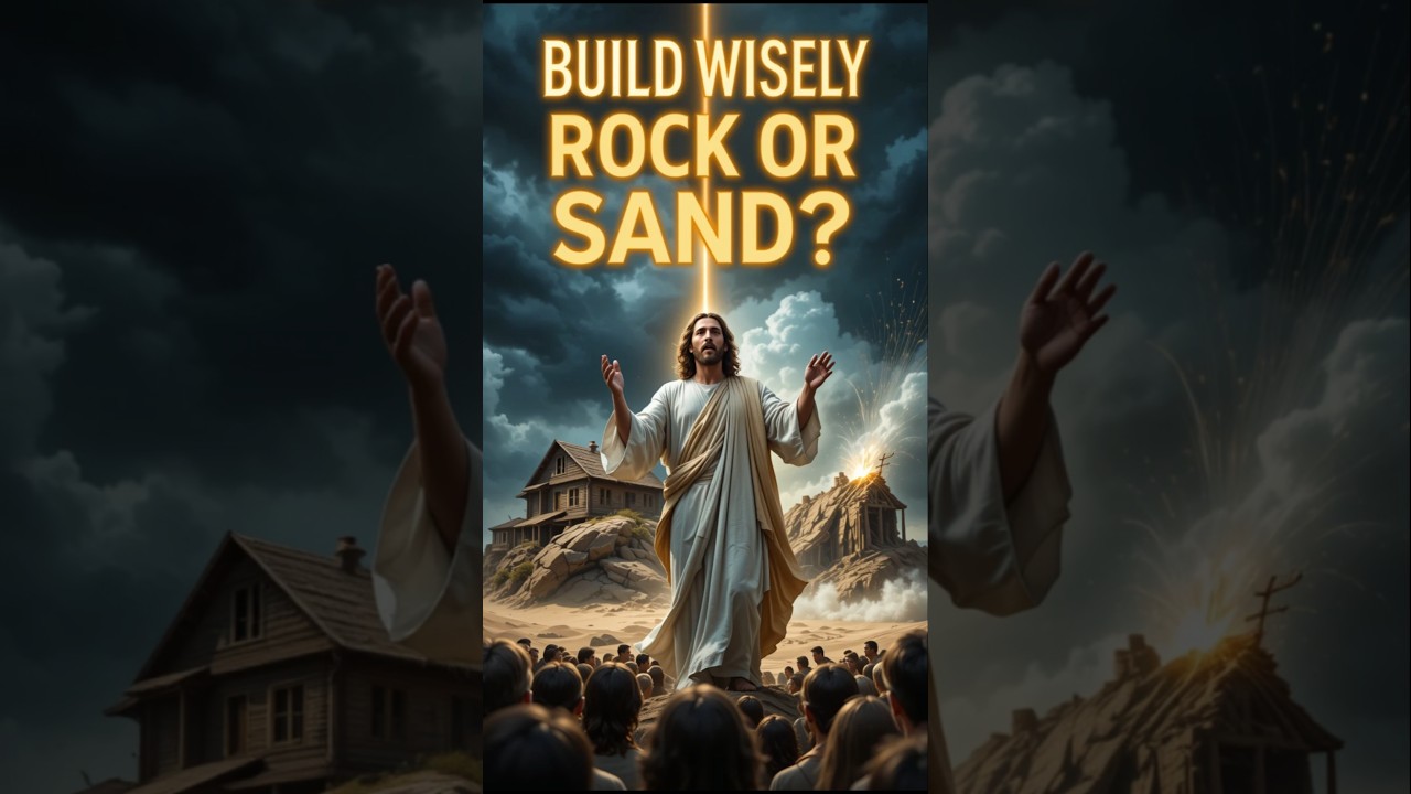 A Life-Changing Lesson from Jesus: Build on the Rock, Not on Sand! #short #shorts #shortsfeed