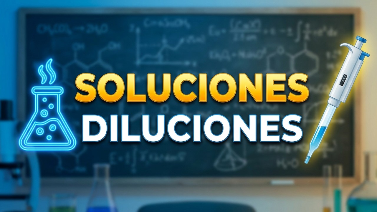 Soluciones y Diluciones 🧪 | Química CBC con ejemplos y ejercicios