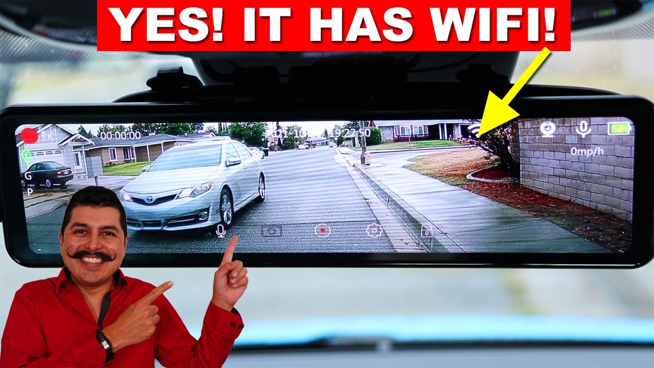 FitcamX Mirror Dash Cam with WIFI & APP Review (2K, HD, GPS, Park Mode, Park Assist)