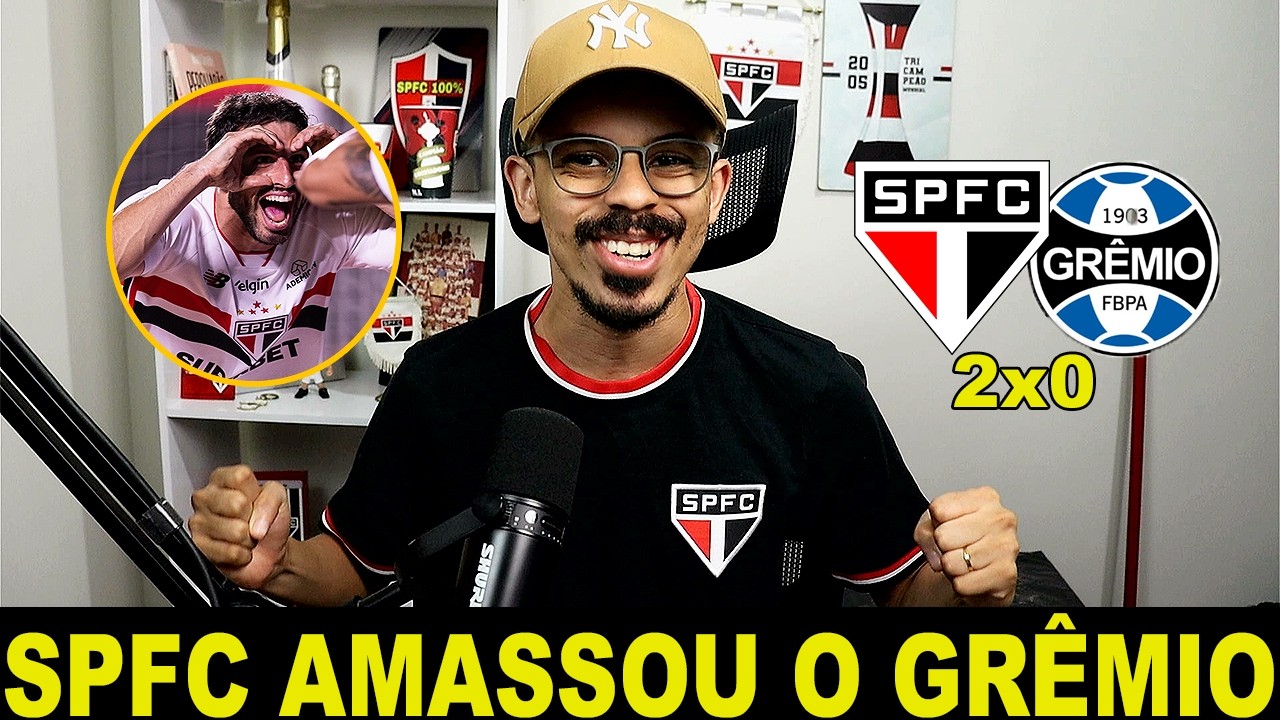 QUE PARTIDAÇA DO SPFC!!! SÃO PAULO 2X0 GRÊMIO - PÓS JOGO BRASILEIRÃO 2026 | TRICOLOR AMASSOU