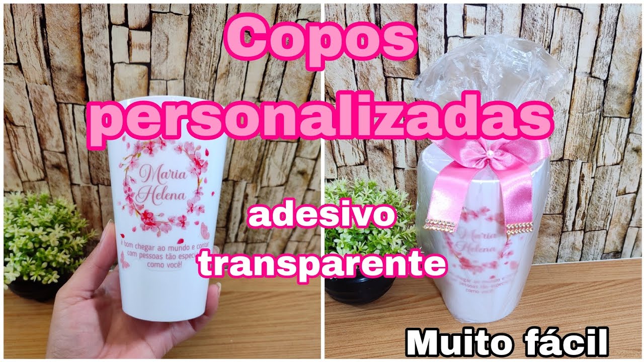 como fazer Copo personalizado muito fácil de fazer e vende muito ✅