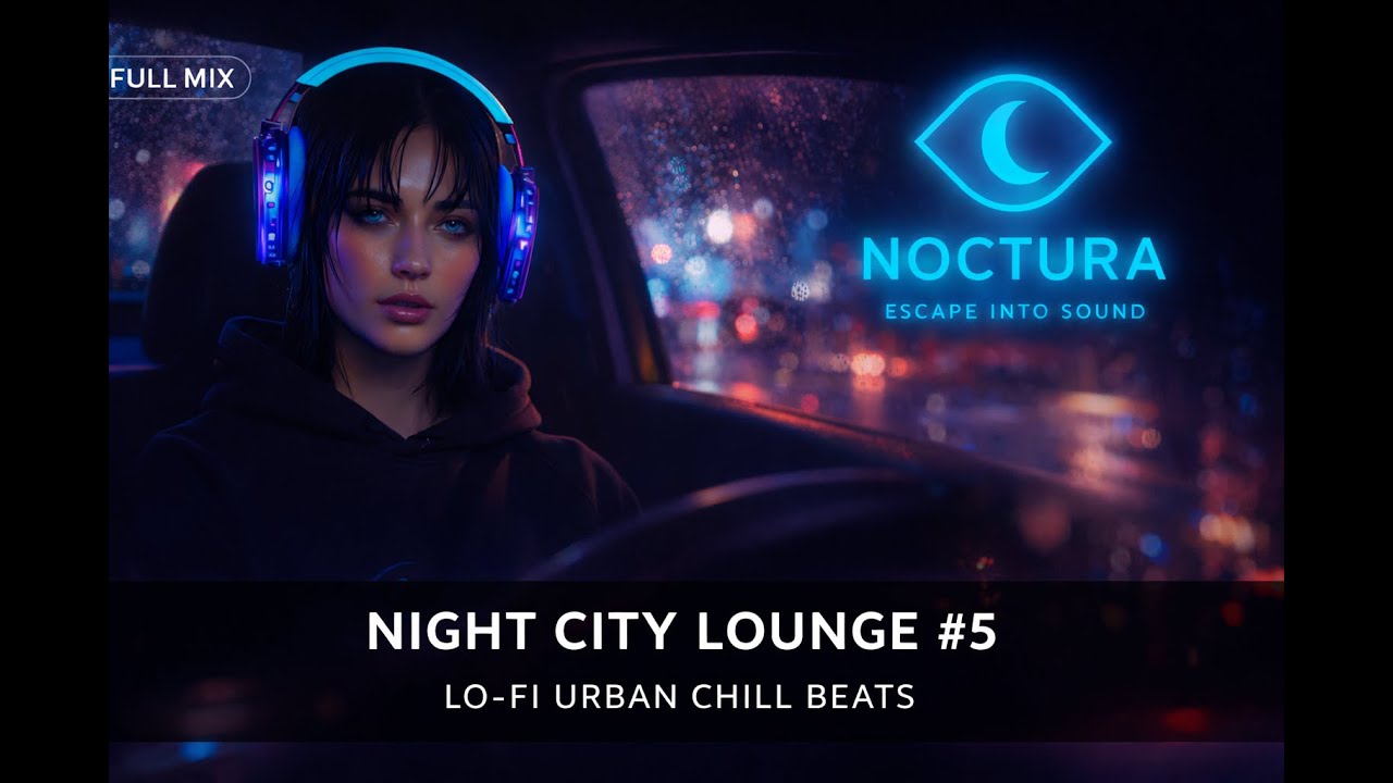 Night City Lounge #5 — Lo-Fi Urban Chill Beats for Late Nights (Rainy Car Vibes) | NOCTURA Mix