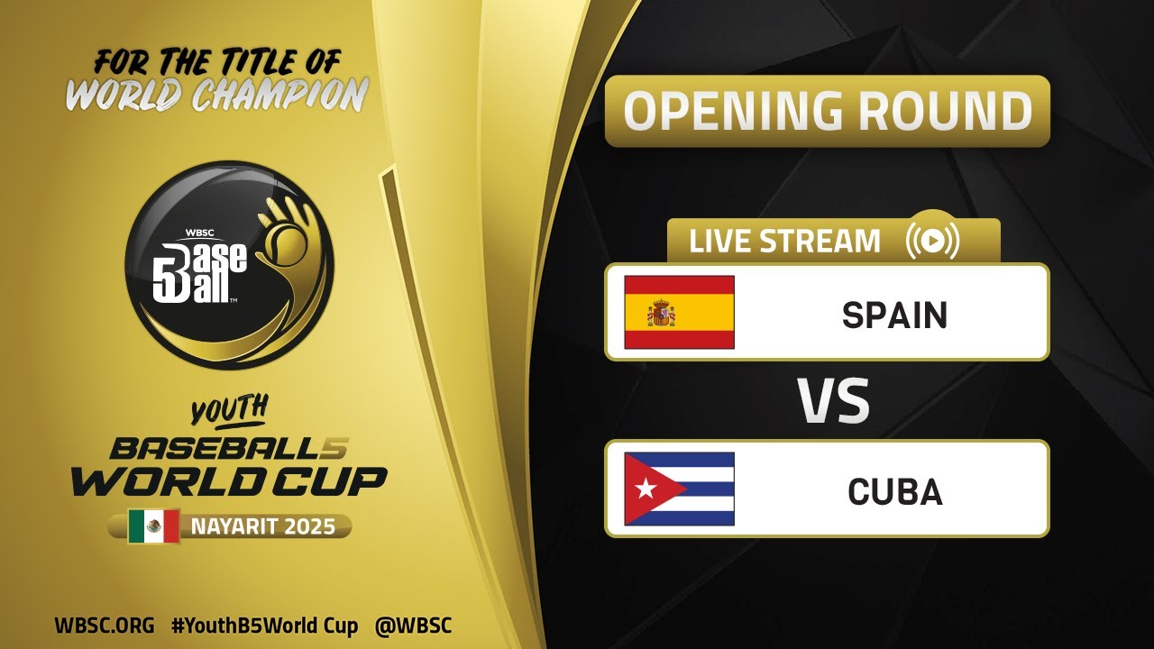 Spain vs Cuba | Opening Round | WBSC Youth Baseball5 World Cup