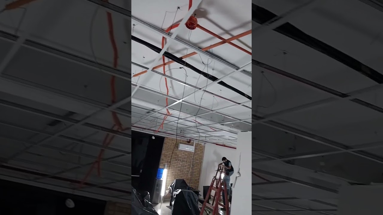 montaje de estructuras para cielorraso Desmontable