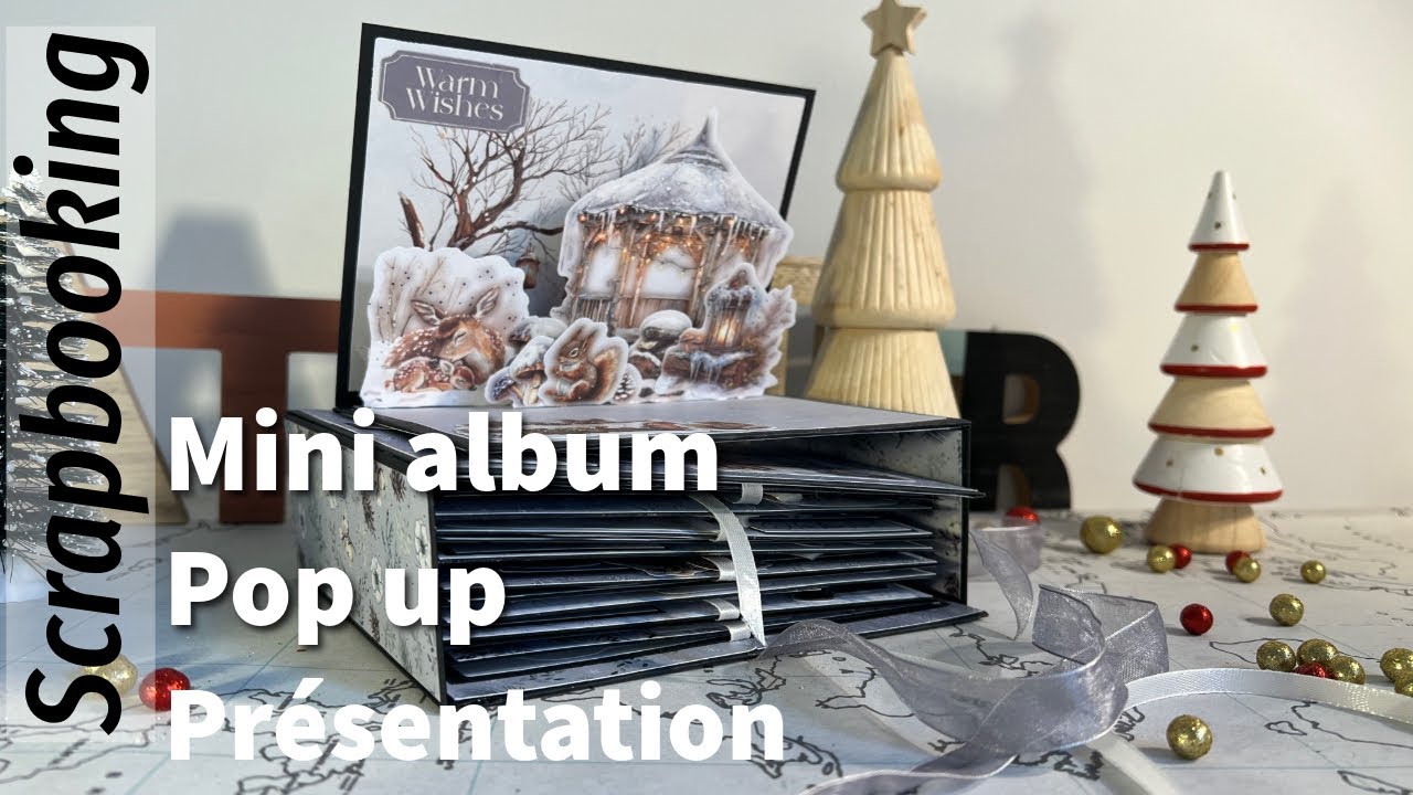 Scrapbooking, je vous présente aujourd’hui ce mini album pop-up avec les Pop-up Cards 100% Action