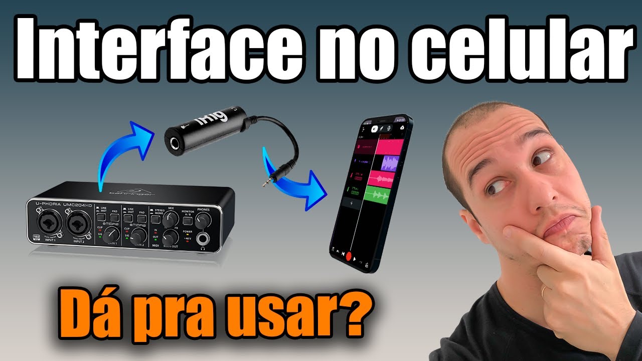 Interface de audio no celular | Como gravar voz no celular com interface de PC