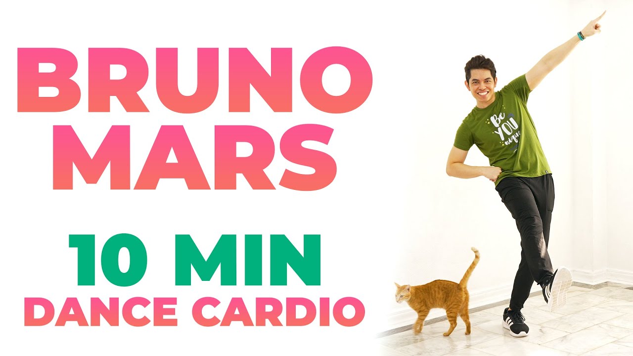 FUN 10 Min DANCE CARDIO • BRUNO MARS Workout • 1000 Steps • Walking Workout #165