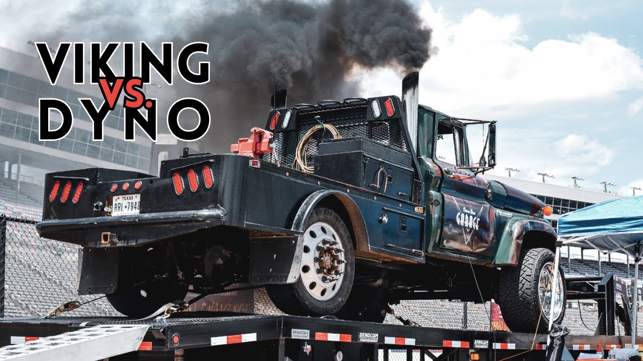 CUMMINS SWAPPED Chevy C60 Viking DYNO PULLS | Cummins Smoke Show