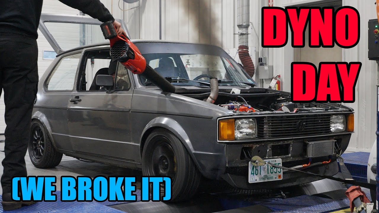 WE DYNO THE RABBIT!! - MK1 VW Rabbit Turbodiesel (4K)