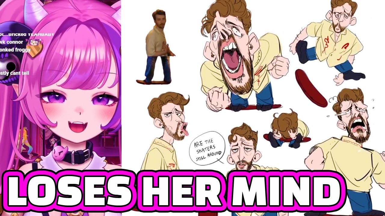 Ironmouse Loses it Reacting to CDawg Art made by Froggy
