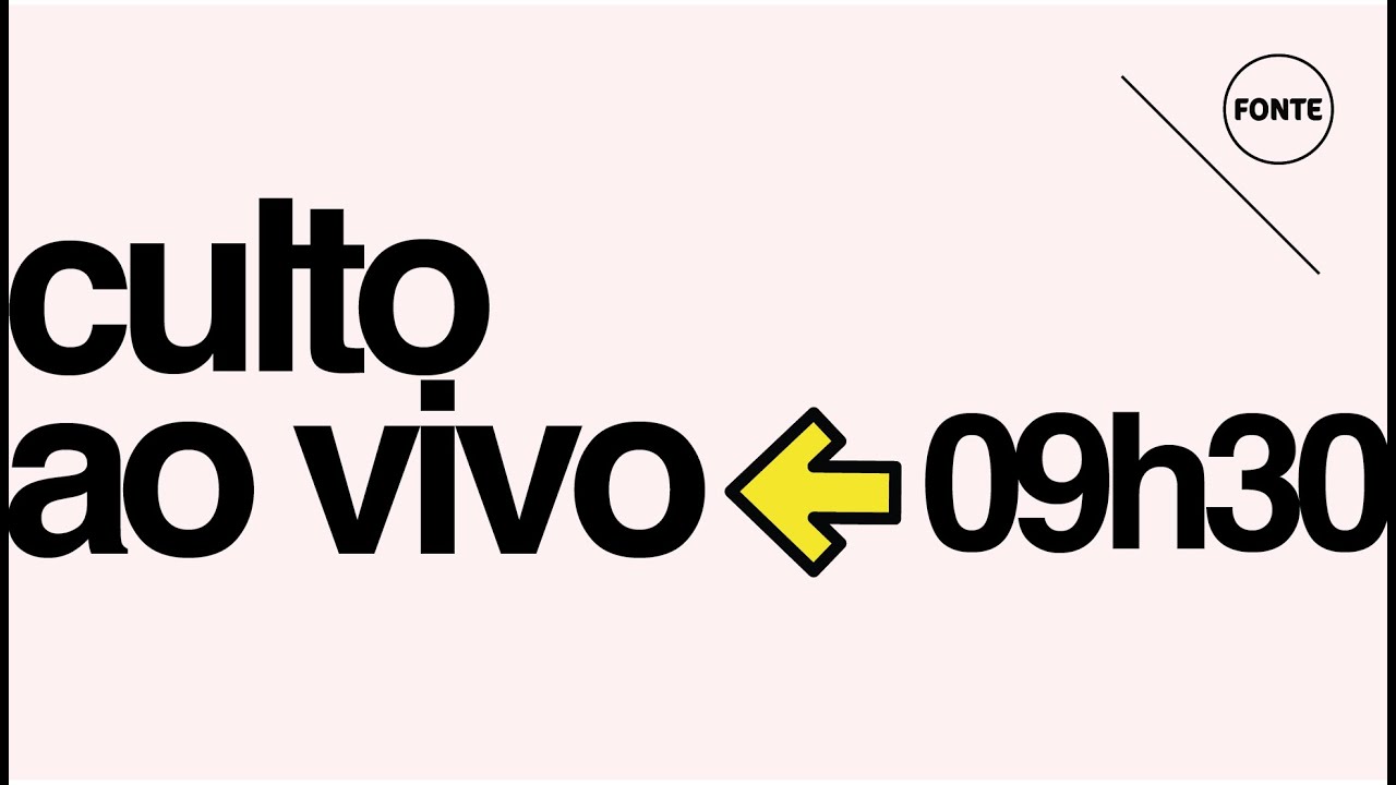 Culto de Domingo • 01 Fev  // 09h30