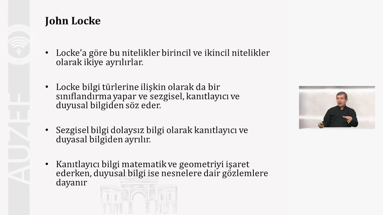 1. Sınıf Bahar- BILGI FELSEFESI 11 PROF DR ENVER ORMAN