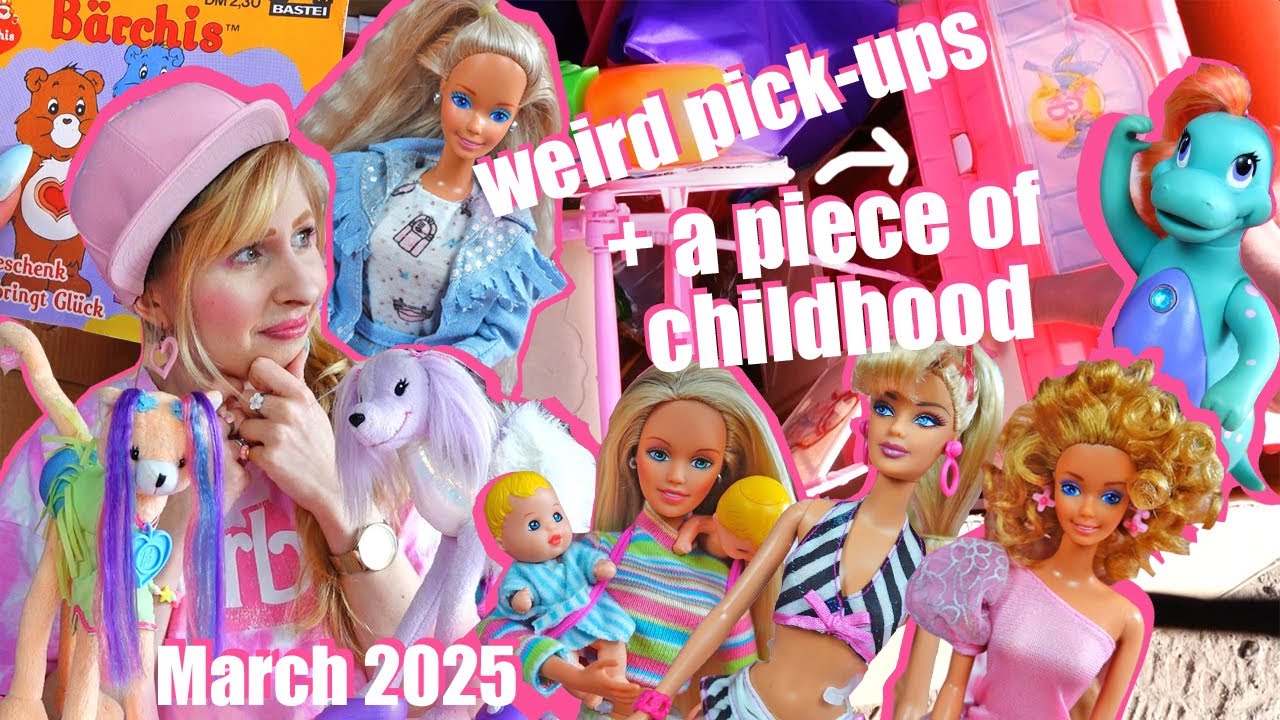 Huge flea market trip - TOY & DOLL HUNTING near Berlin - 80s 90s 2000s Barbie, Darlin' Dino, G4 MLP