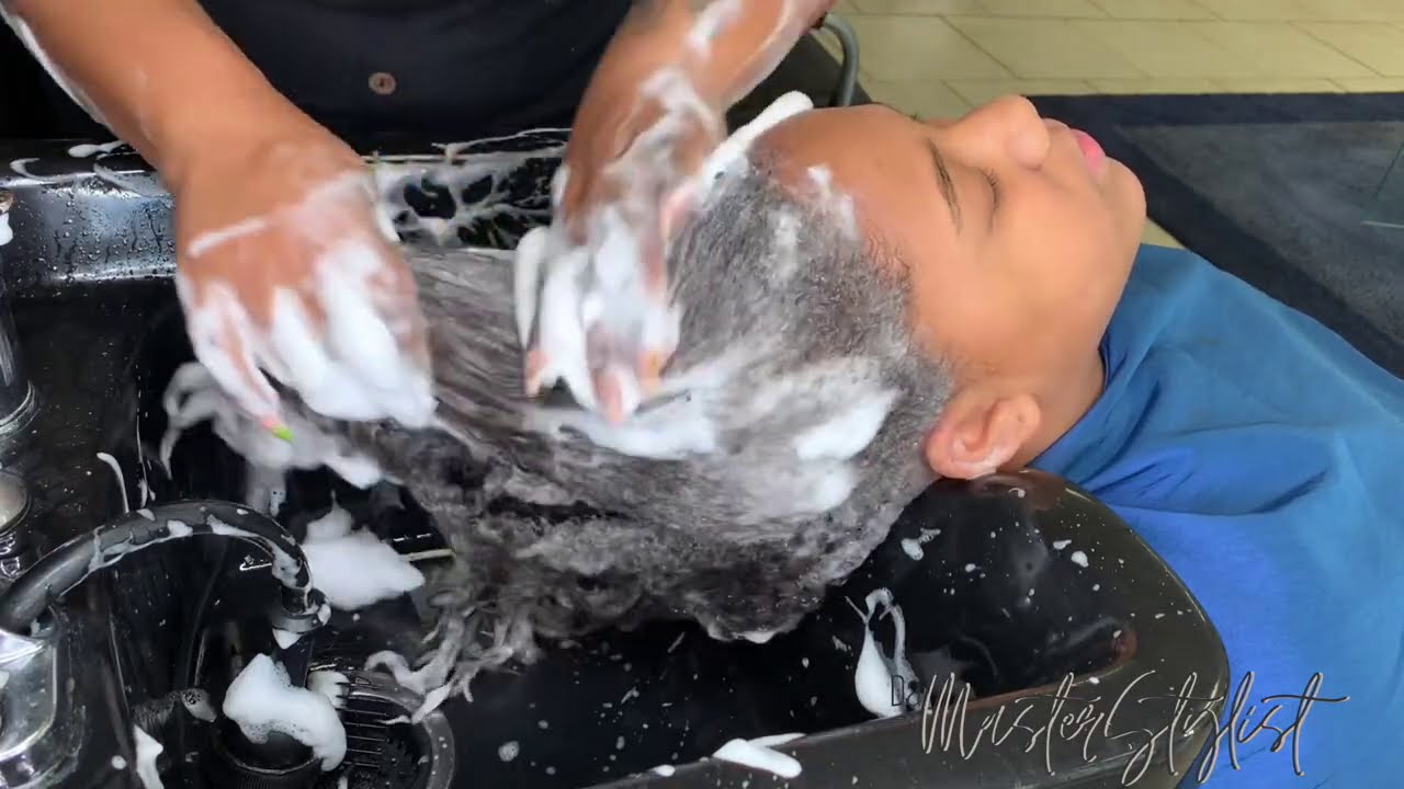 ASMR Relaxing Shampoo and Hair Wash