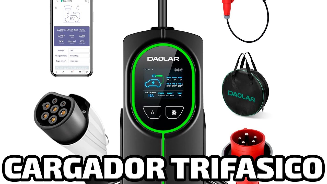 Daolar, Cargador Vehículo Eléctrico Portatil TRIFASICO