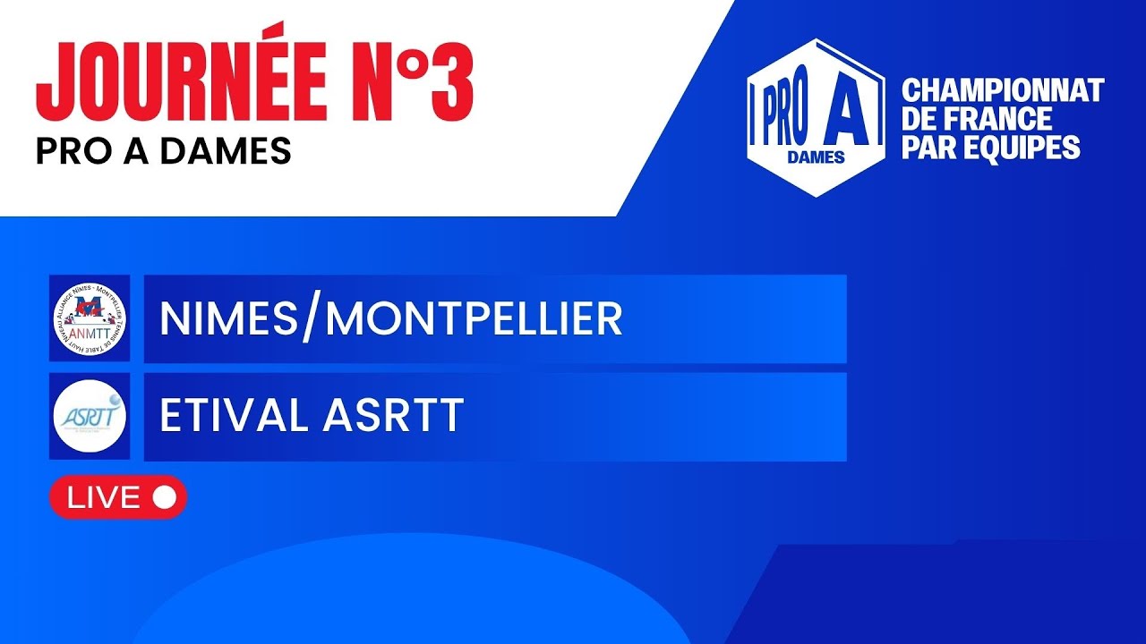 PRO A DAMES | J3 | NIMES/MONTPELLIER vs ETIVAL ASRTT
