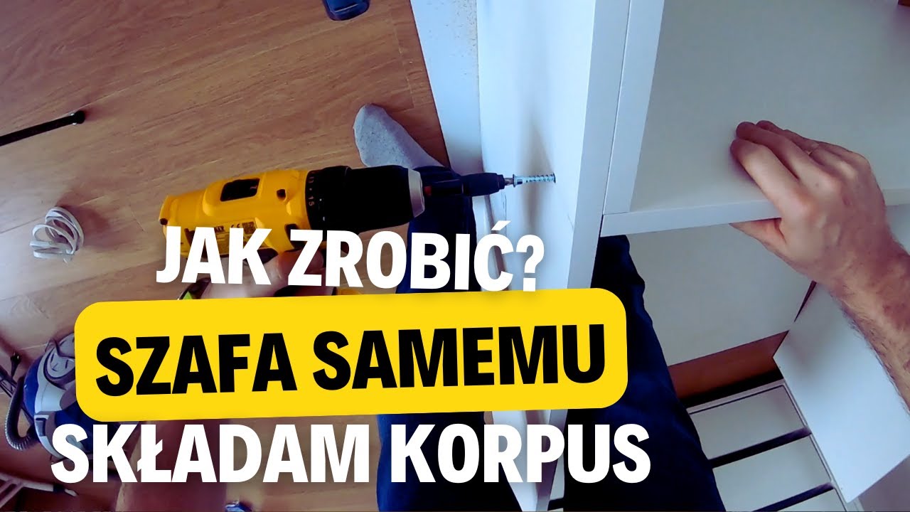 235. Montaż szafy na wymiar. Główny korpus szafy. Jak zrobić szafę samemu?