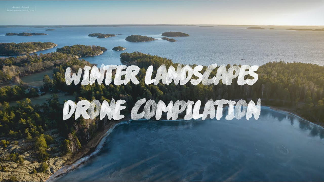 Winter landscapes - drone compilation